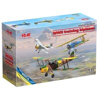 ICM WWII Training Biplanes Plastic Model Airplane Kit 1/32 Scale #32039
