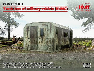 ICM Truck Box of Military Vehicle (KUNG) Plastic Model Military Vehicle Kit 1/35 Scale #35010