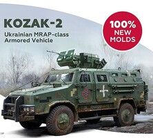 ICM Kozak-2 Ukrainian MRAP-Class Armored Vehicle Plastic Model Military Kit 1/35 Scale #35014