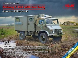 ICM German Unimog S404 Military Truck Plastic Model Military Vehicle Kit 1/35 Scale #35136