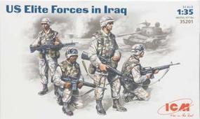 US Elite Forces Iraq (4) Plastic Model Military Figure 1/35 Scale #35201
