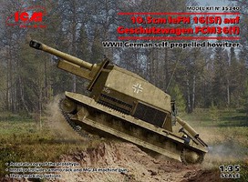 ICM FCM 36(f) Tank w/10.5cm LeFH16 (sf) Plastic Model Military Tank Kit 1/35 Scale #35340