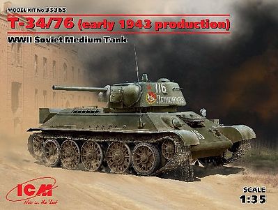 Tamiya 35059 1//35 Scale Model Kit WWII Russia Soviet Medium Tank T34-76 1943