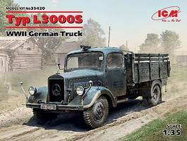 ICM WWII German Type L3000S Truck Plastic Model Military Vehicle Kit 1/35 Scale #35420