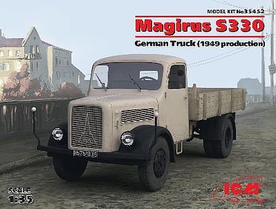 ICM Magirus S330 1949 German Truck Plastic Model Military Vehicle Kit 1/35 Scale #35452