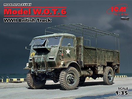 ICM WWII British Model WOT 6 Truck (New Tool) Plastic Model Military Vehicle Kit 1/35 #35507