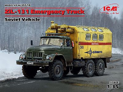 ICM Soviet ZiL131 Emergency Army Truck Plastic Model Military Vehicle Kit 1/35 Scale #35518