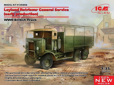 ICM Leyland Retriever General Service Truck Plastic Model Vehicle Kit 1/35 Scale #35602