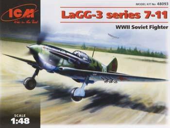 ICM LaGG3 Series 7-11 Soviet Fighter Africanda Airfield Plastic Model Airplane Kit 1/48 #48093