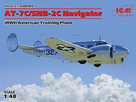 ICM WWII AT7C/SNB2C Navigator American Trainer Plastic Model Airplane Kit 1/48 Scale #48183 ICM WWII AT7C/SNB2C Navigator American Trainer Plastic Model Airplane Kit 1/48 Scale #48183