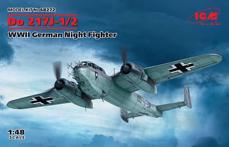 ICM WWII German Do217J1/2 Night Fighter (JUN) Plastic Model Airplane Kit 1/48 Scale #48272