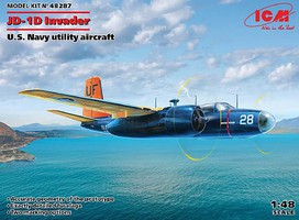 ICM US Navy JD1D Invader Utility Aircraft Plastic Model Airplane Kit 1/48 Scale #48287