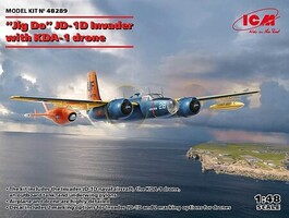 ICM US Navy Jig Dog JD1D Invader with KDA1 Drone Plastic Model Airplane Kit 1/48 Scale #48289