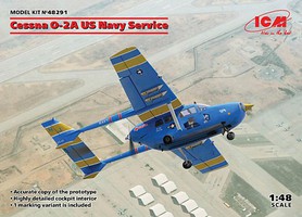 ICM Cessna O2A US Navy Service Aircraft (NOV) Plastic Model Airplane Kit 1/48 Scale #48291
