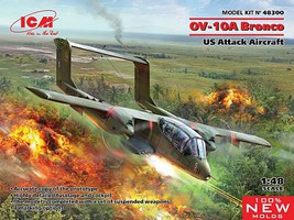 ICM US OV10A Bronco Attack Aircraft (New Tool) Plastic Model Airplane Kit 1/48 Scale #48300