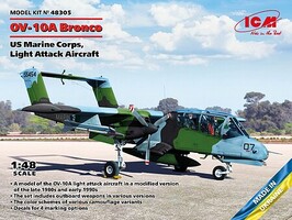 ICM US Marines OV10A Bronco Light Attack Aircraft Plastic Model Airplane Kit 1/48 Scale #48305