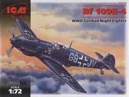 ICM 1/72 ICM Messerschmitt Bf 109E-4, WWII German Night Fighter