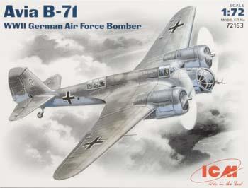 ICM WWII Avia B71 German AF Bomber Plastic Model Airplane Kit 1/72 Scale #72163