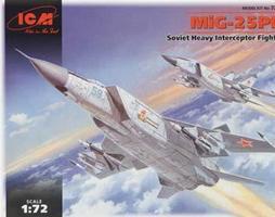 ICM MiG25PD Soviet Heavy Interceptor Fighter Plastic Model Airplane Kit 1/72 Scale #72171 ICM MiG25PD Soviet Heavy Interceptor Fighter Plastic Model Airplane Kit 1/72 Scale #72171