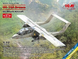 ICM US OV10A Bronco Attack Aircraft (New Tool) Plastic Model Airplane Kit 1/72 Scale #72185