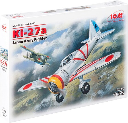 ICM Ki27a Japanese Army Fighter Plastic Model Airplane Kit 1/72 Scale #72201