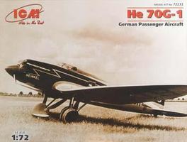 ICM He70G1 German Passenger Aircraft Plastic Model Airplane Kit 1/72 Scale #72233 ICM He70G1 German Passenger Aircraft Plastic Model Airplane Kit 1/72 Scale #72233