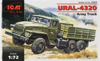 ICM Ural 4320 Army Truck Plastic Model Military Truck Kit 1/72 Scale #72611