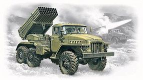 ICM BM21 Grad Multiple Launch Rocket System Plastic Model Military Truck Kit 1/72 #72714 ICM BM21 Grad Multiple Launch Rocket System Plastic Model Military Truck Kit 1/72 #72714