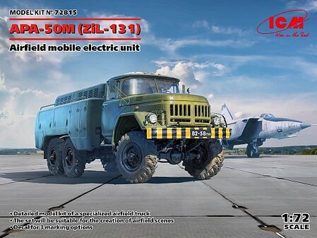 ICM APA50M (ZiL131) Airfield Mobile Electric Unit Plastic Model Vehicle Kit 1/72 Scale #72815