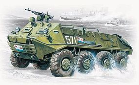 ICM BTR60P Soviet Armored Personnel Carrier Plastic Model Personnel Carrier Kit 1/72 #72901 ICM BTR60P Soviet Armored Personnel Carrier Plastic Model Personnel Carrier Kit 1/72 #72901