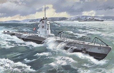 ICM U-Boat Type IIB 1939 Plastic Model Submarine Kit 1/144 Scale #s009