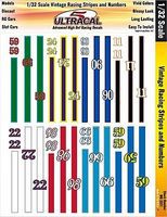 Innovative 1/32 UltraCal Hi-Def Decals- Vintage Racing Stripes & Numbers Slot Car Decal #3321 Innovative 1/32 UltraCal Hi-Def Decals- Vintage Racing Stripes & Numbers Slot Car Decal #3321