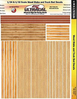 Innovative 1/24 & 1/32 UltraCal Hi-Def Decals- Wood Stake & Truck Bed Slot Car Decal #3410
