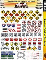 Innovative 1/24 UltraCal Hi-Def Decals- Street & Train Track Signs Slot Car Decal #3450 Innovative 1/24 UltraCal Hi-Def Decals- Street & Train Track Signs Slot Car Decal #3450