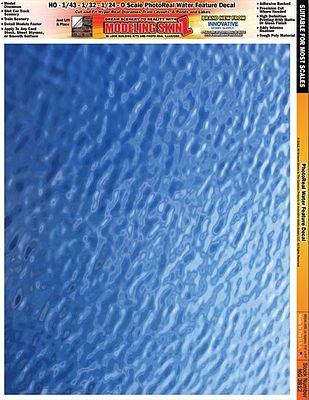Innovative Multi-Scale SkinZ PhotoReal Decals- Water Ripple Effect Slot Car Decal #3812