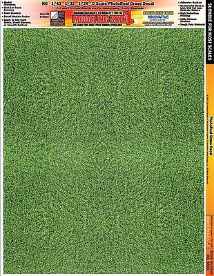 Innovative Multi-Scale SkinZ PhotoReal Decals- Green Grass Slot Car Decal #3833