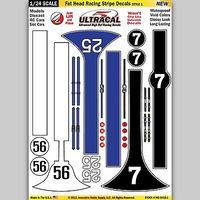 Innovative 1/24 UltraCal Hi-Def Peel & Stick Decals- Fat Head Racing Stripe Style 1 Slot Car Decal #64181 Innovative 1/24 UltraCal Hi-Def Peel & Stick Decals- Fat Head Racing Stripe Style 1 Slot Car Decal #64181