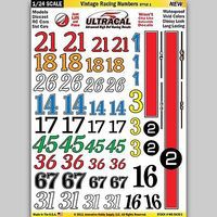 Innovative 1/24 UltraCal Hi-Def Peel & Stick Decals- Vintage Racing Numbers Style 1 Slot Car Decal #64201 Innovative 1/24 UltraCal Hi-Def Peel & Stick Decals- Vintage Racing Numbers Style 1 Slot Car Decal #64201