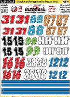 Innovative 1/24 UltraCal Hi-Def Peel & Stick Decals- Stock Racing Numbers Red/White/Black/Blue Style 1 Innovative 1/24 UltraCal Hi-Def Peel & Stick Decals- Stock Racing Numbers Red/White/Black/Blue Style 1