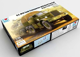 ILOVEKIT US M19 Tank Transporter (Hard Top Cab) Plastic Model Military Vehicle Kit 1/35 Scale #63501