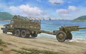 ILOVEKIT 1/35 US CCKW352 Machine Gun Turret Version w/M2A1 105mm Howitzer