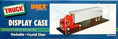 Imex Truck/RR Display Case 19 3/4x5 7/8x5 3/4 Black Base Plastic Model Display Case #2530