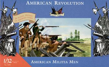 Imex Revolutionary War American Militia Men (20) Plastic Model Military Figure 1/32 Scale #3201