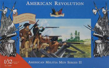 Imex American Revolution US Militia Plastic Model Military Figure 1/32 Scale #3209