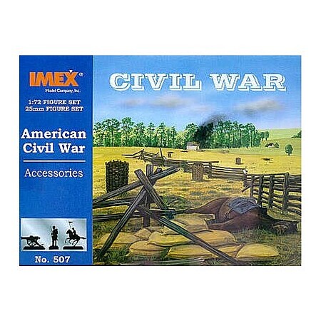 Imex Civil War Accessories Plastic Model Military Diorama Kit 1/72 Scale #507