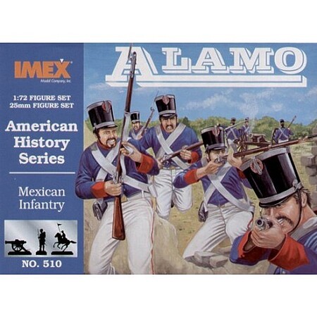 Imex Mexican Infantry Alamo Western Plastic Model Kit 1/72 Scale #510