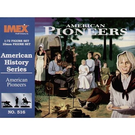 Imex American Pioneers Plastic Model Diorama All Scale 1/72 Scale #516