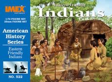 EASTERN FRIENDLY INDIANS IMEX 522 1/72 SCALE UNPAINTED PLASTIC 