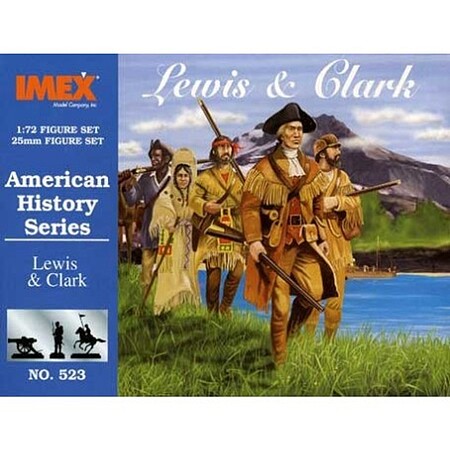 Imex Lewis and Clark Expedition Set Western Plastic Model Kit 1/72 Scale #523