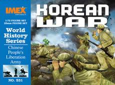 Imex Chinese Peoples Liberation Army Korean War Figures Plastic Model Military Figure 1/72 #531